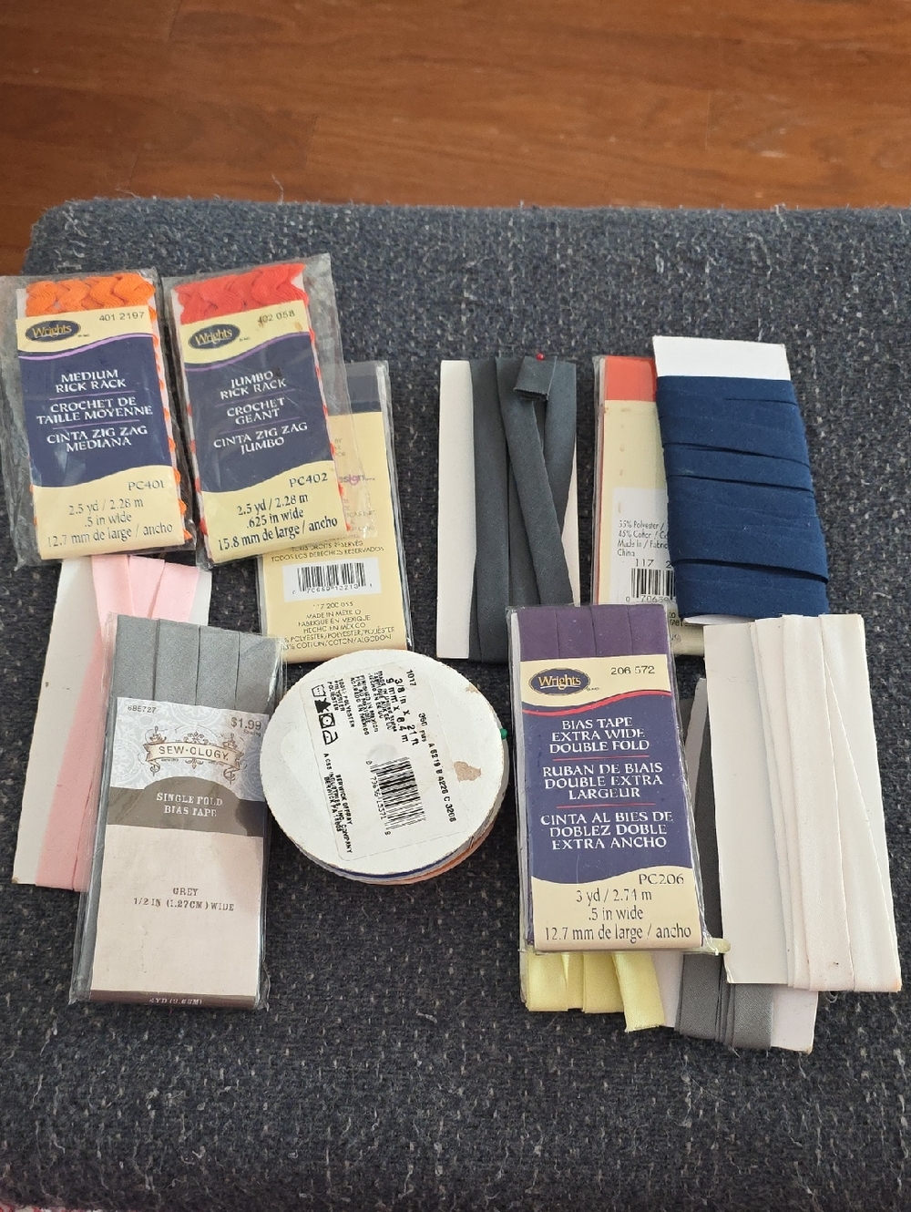 Mixed Sewing Bias Tape and Trim Pack - Multi Color